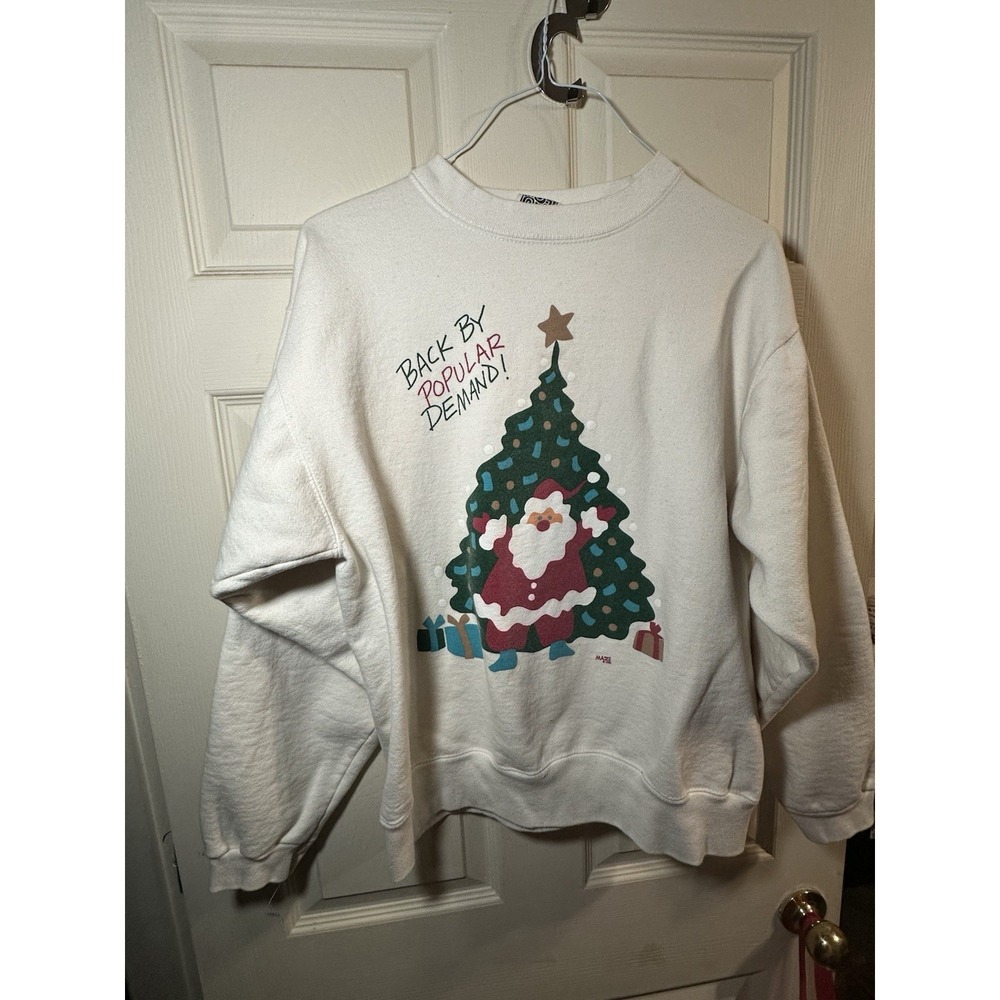Vintage 1995 Santa Claus theme Christmas sweater by Maze